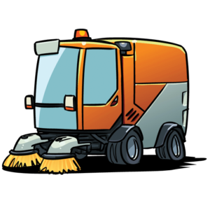 Street sweeper illustration